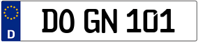 Trailer License Plate